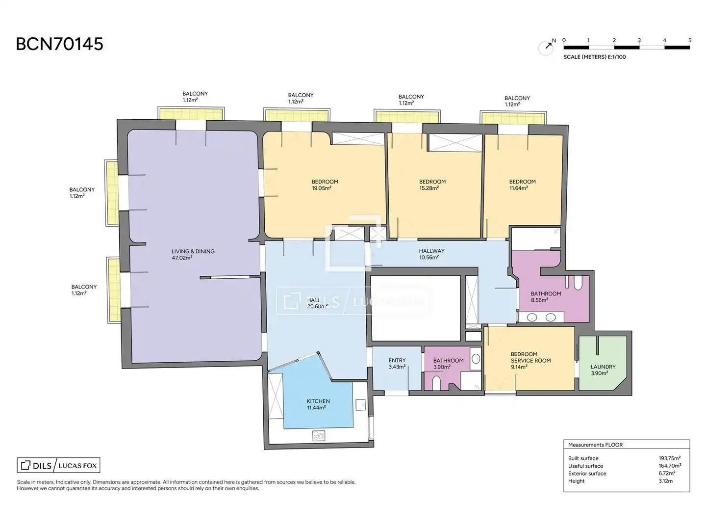 Piso en venta en Barcelona con Aire acondicionado, Calefacción y Terraza