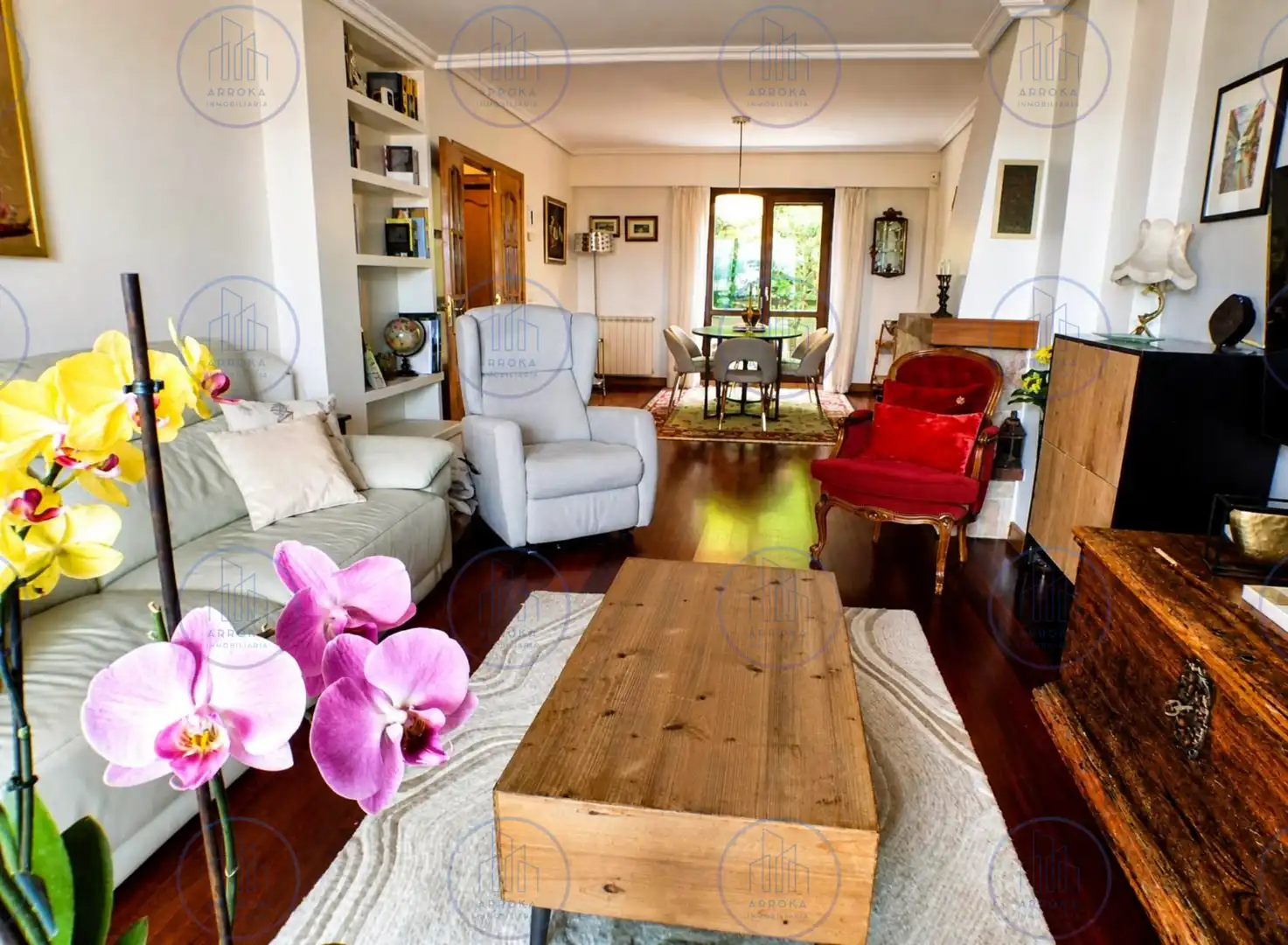 Sala de estar de Casa adosada en venta en Donostia - San Sebastián  con Calefacción, Jardín privado y Terraza