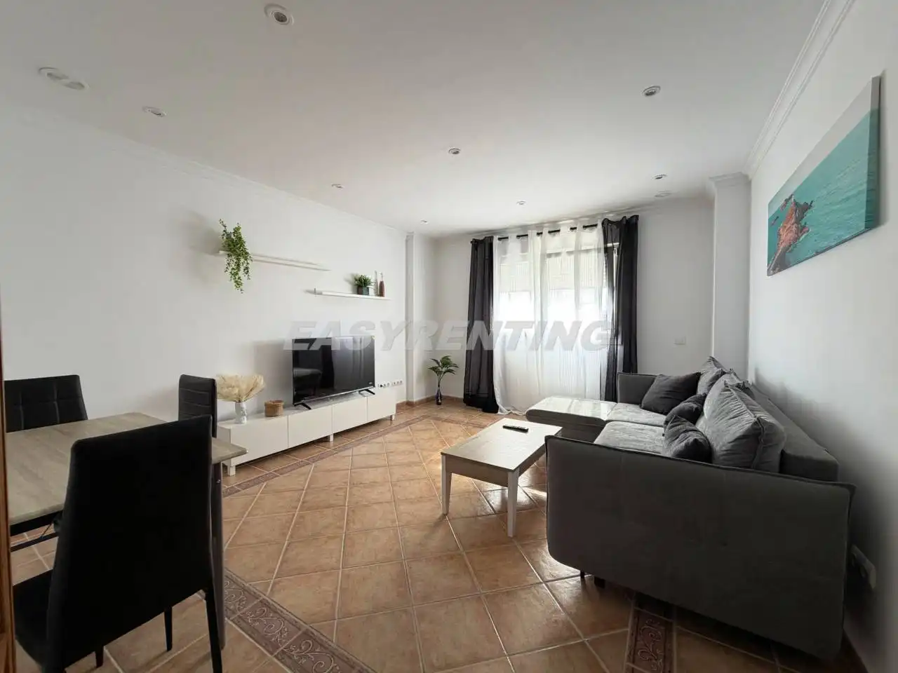 Living room of Flat for rent in La Línea de la Concepción  with Air Conditioner and Furnished