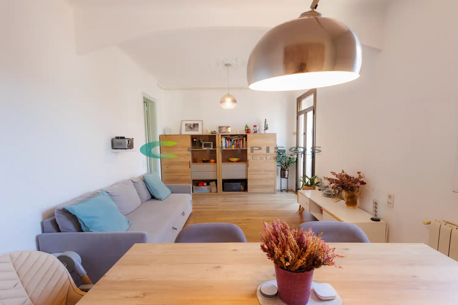 Sala de estar de Piso en venta en Barcelona con Aire acondicionado, Calefacción y Parquet