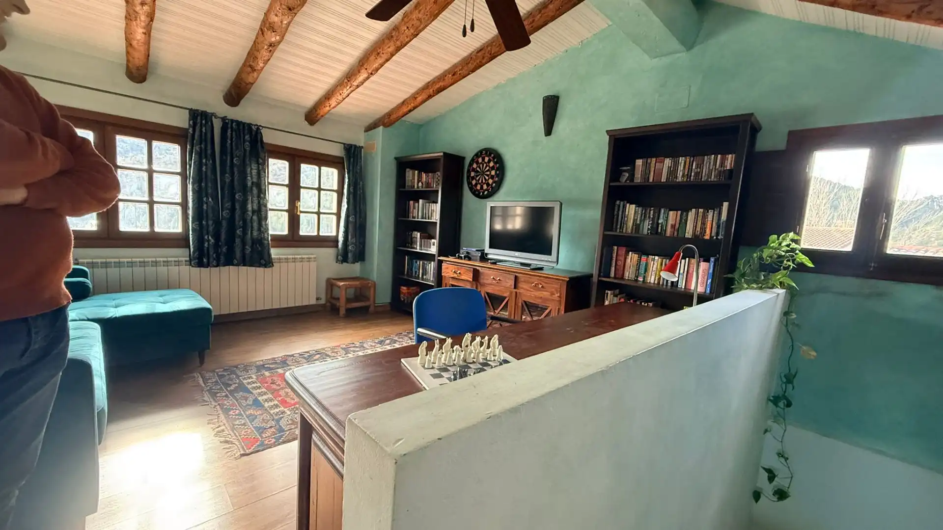 Sala de estar de Casa adosada en venta en Castellote con Calefacción, Terraza y Trastero