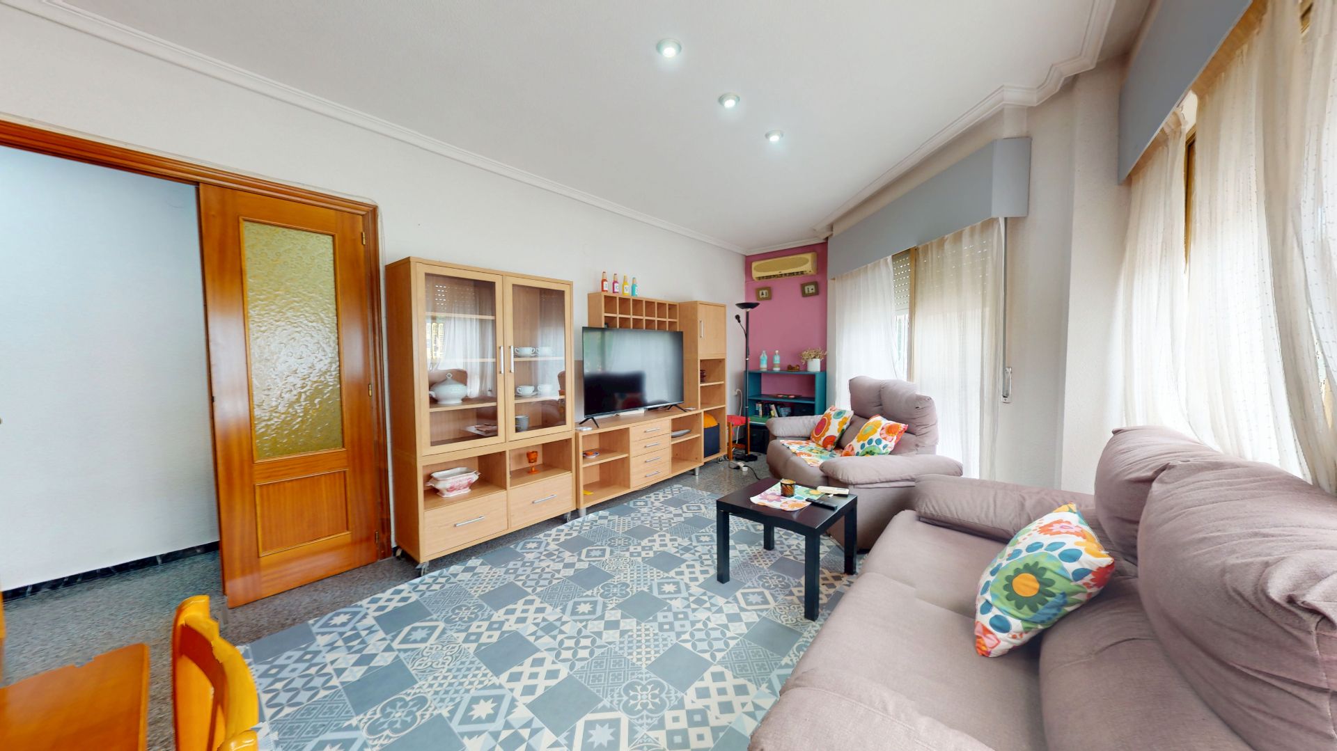 Sala de estar de Piso en venta en Petrer con Aire acondicionado y Balcón