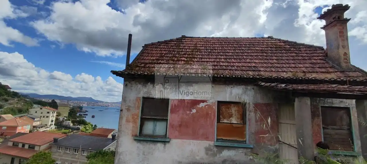 Exterior view of Houses for sale in Moaña  with Private garden