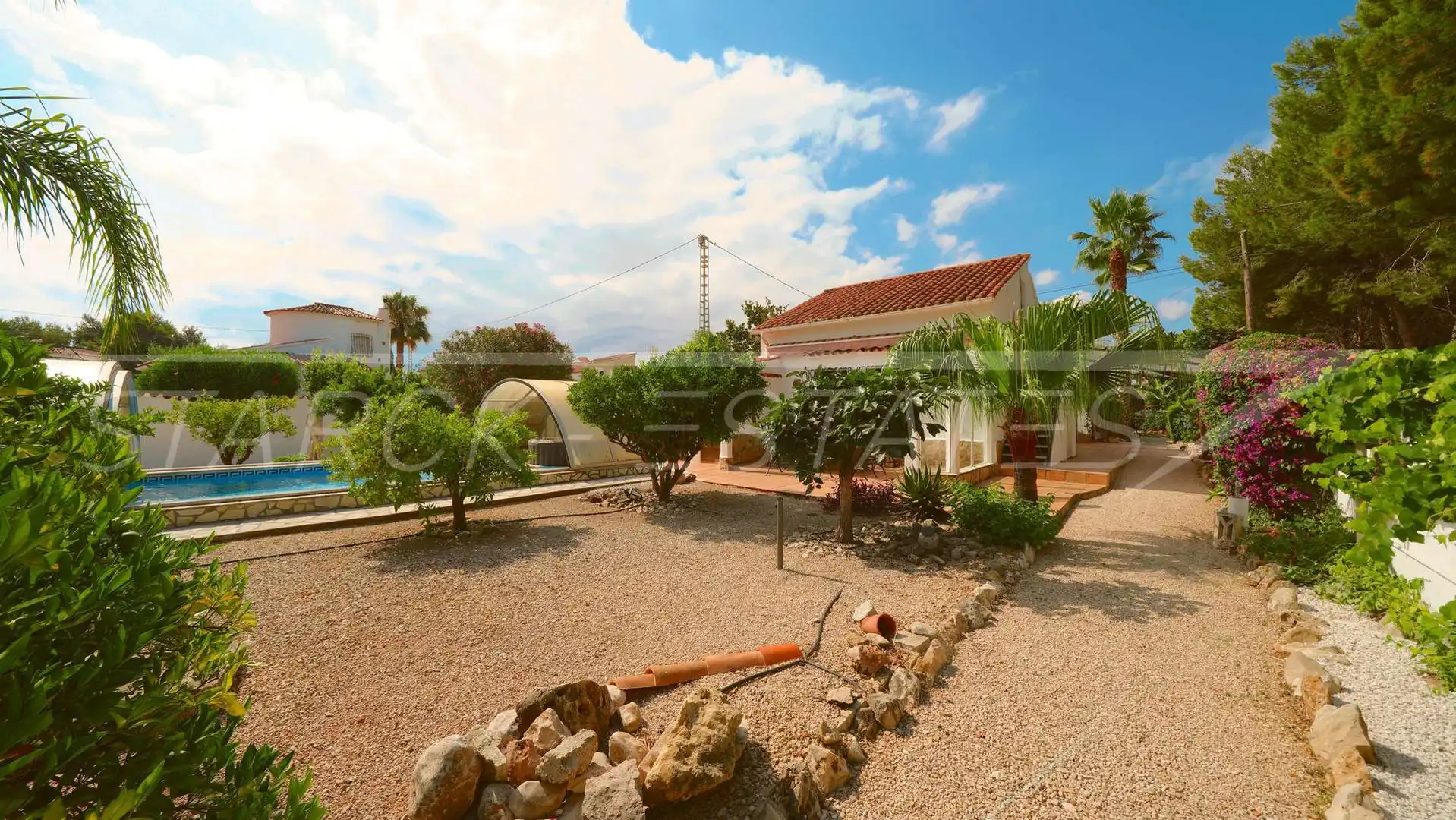 Jardí de Casa o xalet en venda en Els Poblets amb Aire condicionat, Jardí privat i Piscina