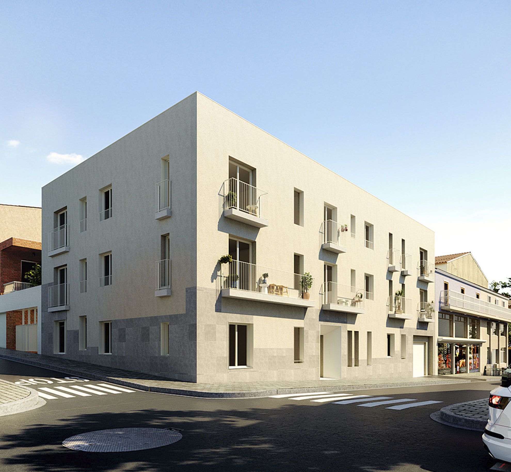 Vista exterior de Apartament en venda en Rubí amb Aire condicionat, Calefacció i Parquet