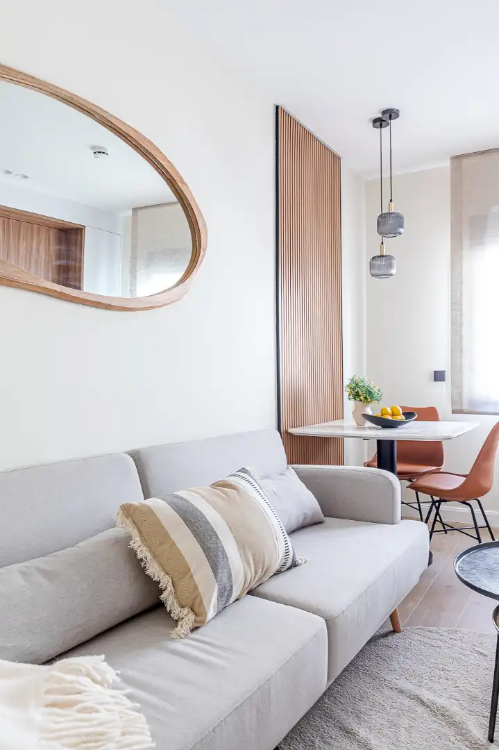 Living room of Houses for rent in Madrid  with Air Conditioner, Heating and Furnished