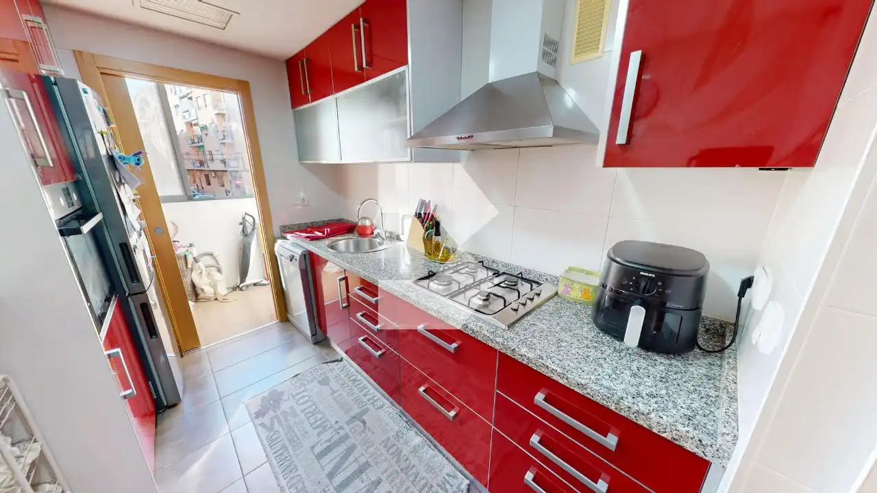 Küche von Wohnung zum Verkauf in Alicante / Alacant mit Klimaanlage, Parkett und Terrasse