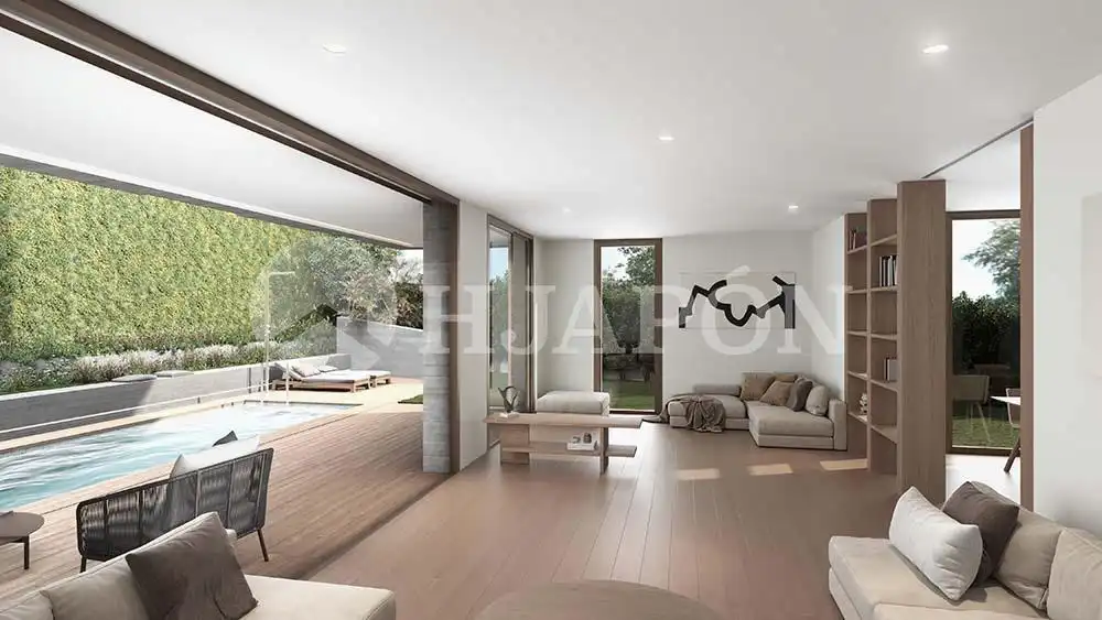 Living room of Houses for sale in Alella  with Private garden, Terrace and Swimming Pool