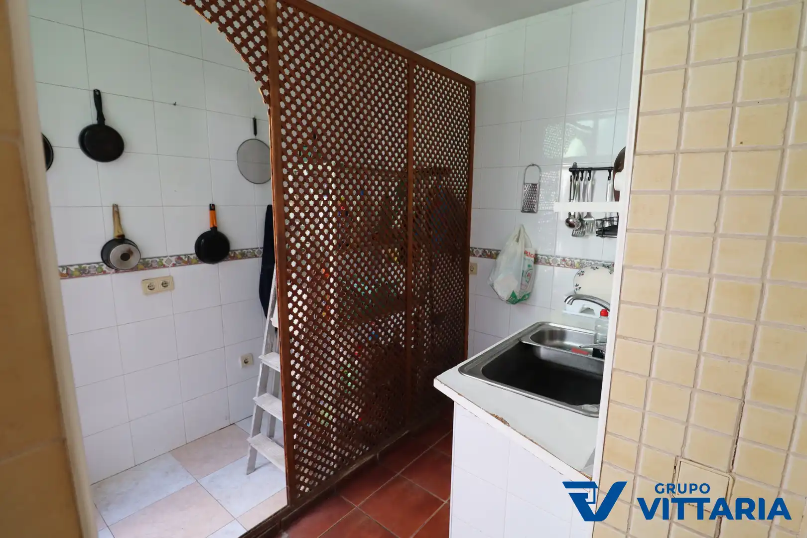 Cocina de Casa adosada en venta en Almería con Aire acondicionado, Terraza y Trastero