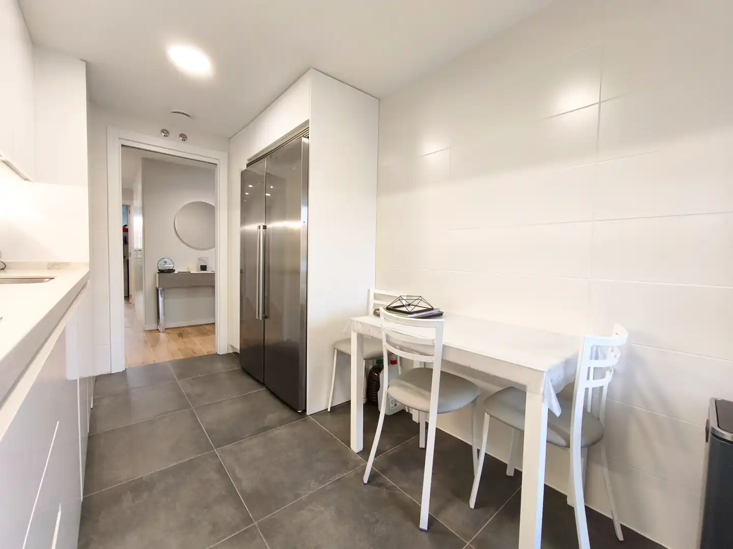 Küche von Wohnung zum Verkauf in  Logroño mit Heizung, Privatgarten und Parkett
