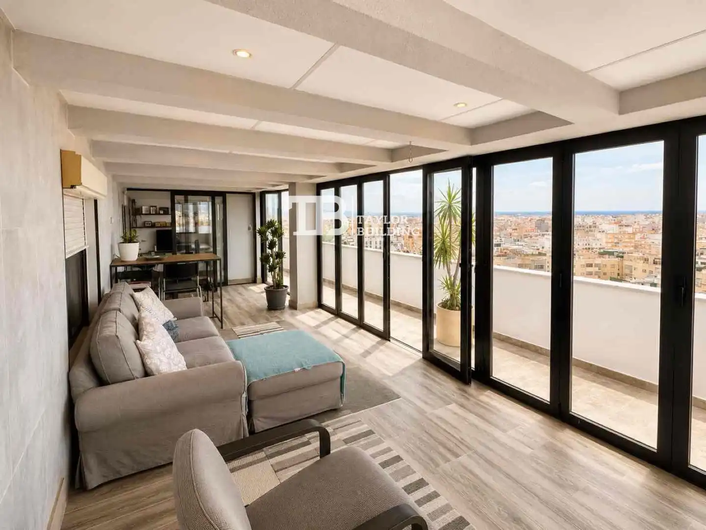 Living room of Attic for sale in  Palma de Mallorca  with Air Conditioner, Heating and Terrace