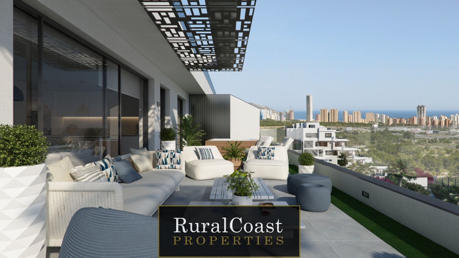 Terrace of Duplex for sale in Finestrat  with Air Conditioner, Heating and Terrace