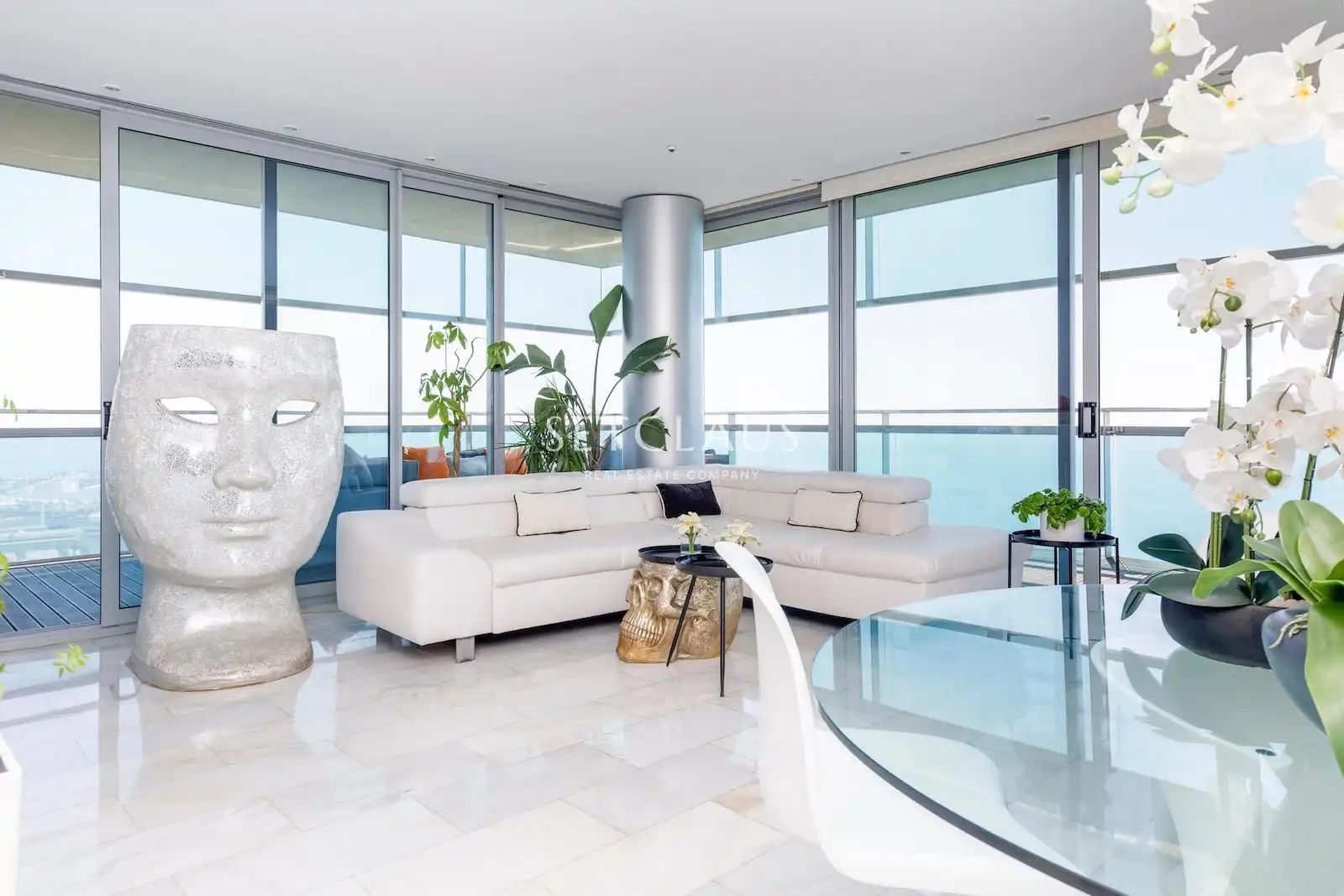 Sala de estar de Piso en venta en Barcelona con Aire acondicionado, Calefacción y Terraza