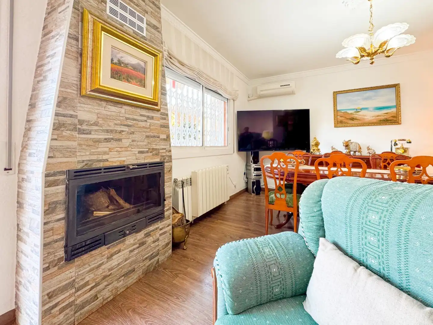 Living room of Detached homes for sale in Gavà  with Air Conditioner, Heating and Private garden