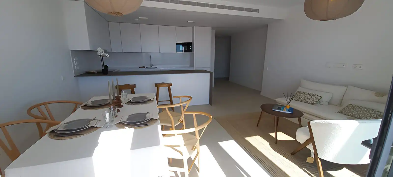 Kitchen of Apartments for sale in Mijas  with Air Conditioner, Terrace and Swimming Pool