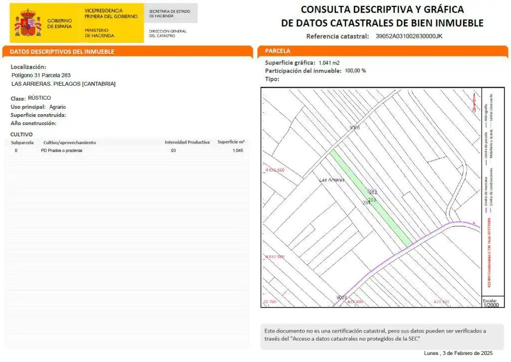Rural land for sale in Liencres, imagen 4