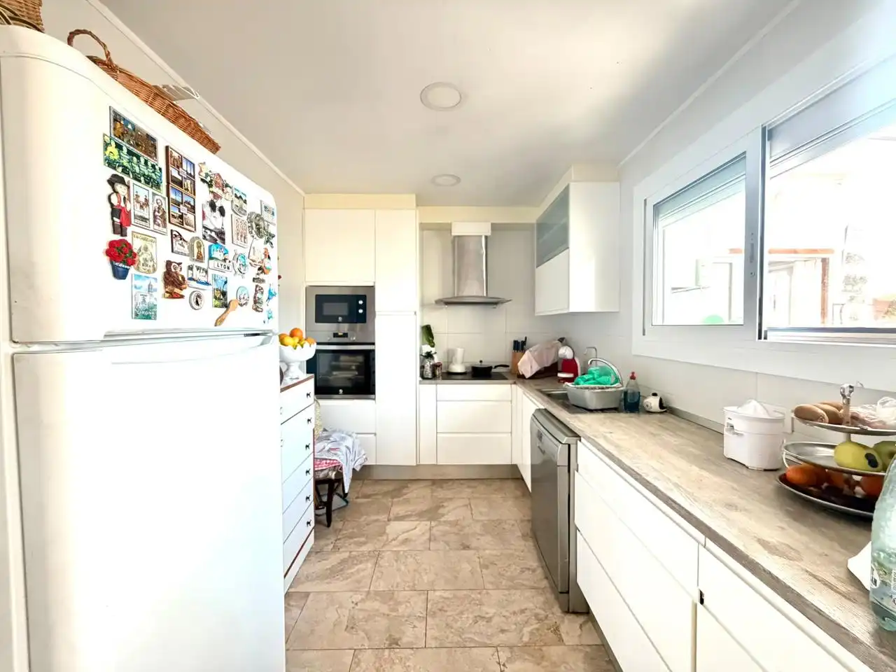 Kitchen of Flat for sale in Mataró  with Air Conditioner, Terrace and Furnished