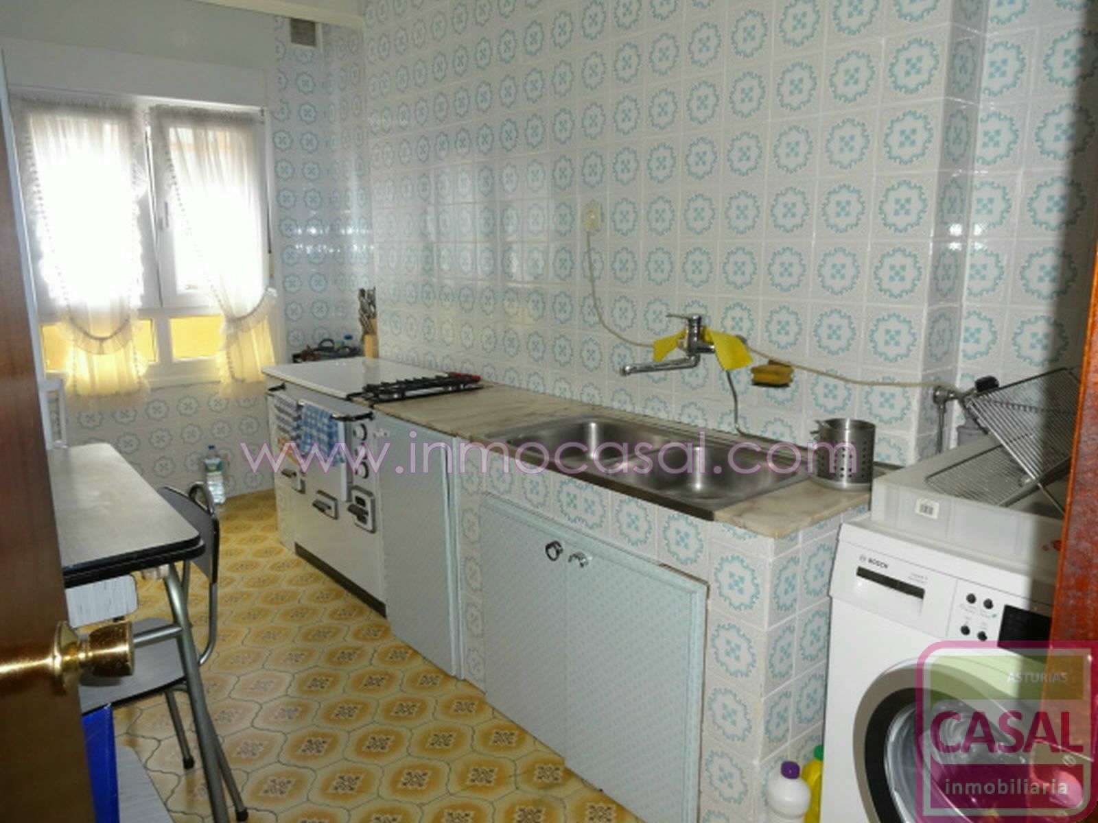 Kitchen of Flat for sale in Langreo  with Heating, Terrace and Storage room