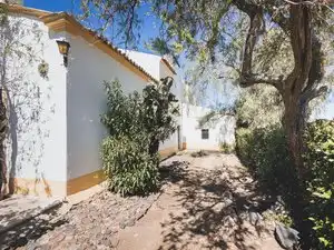 Vista exterior de Finca rústica en venda en Badajoz amb Jardí privat, Terrassa i Piscina