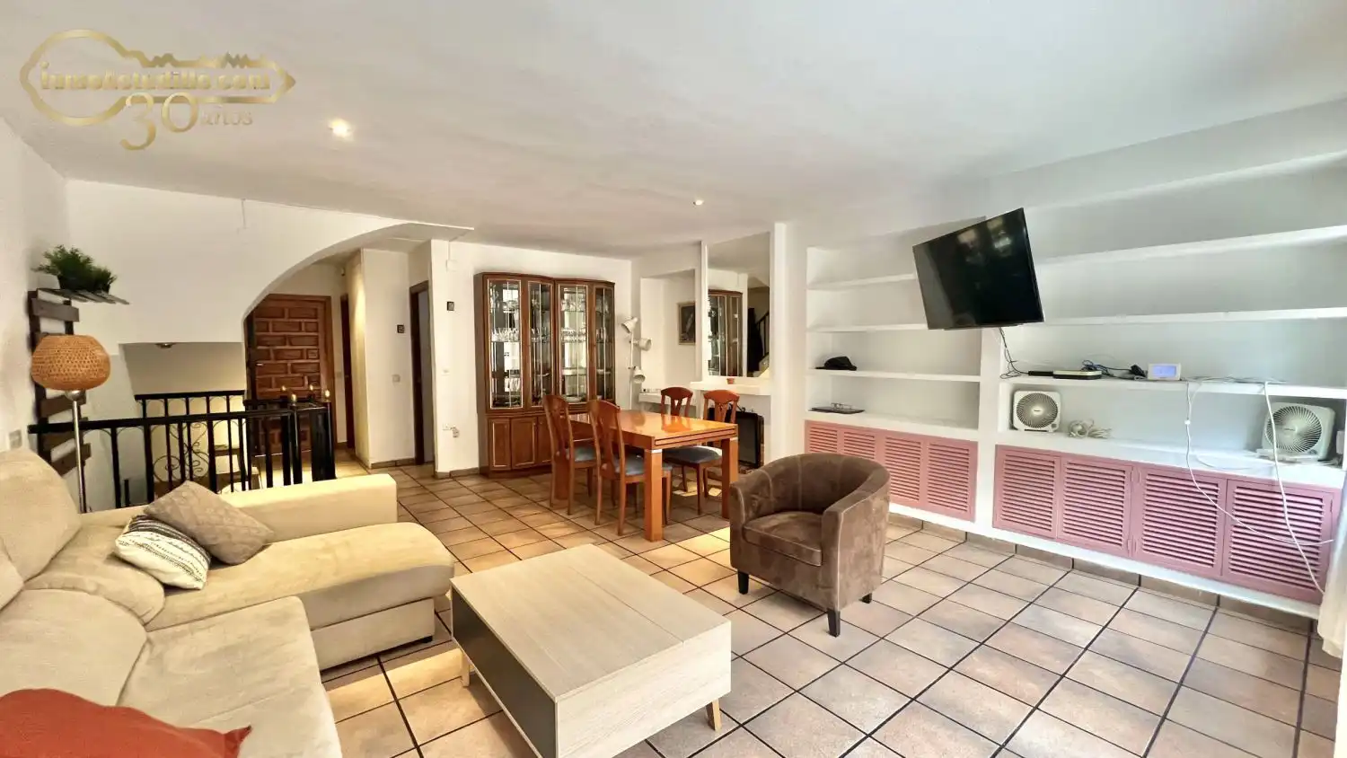 Sala de estar de Casa adosada de alquiler en Villaviciosa de Odón con Aire acondicionado y Calefacción