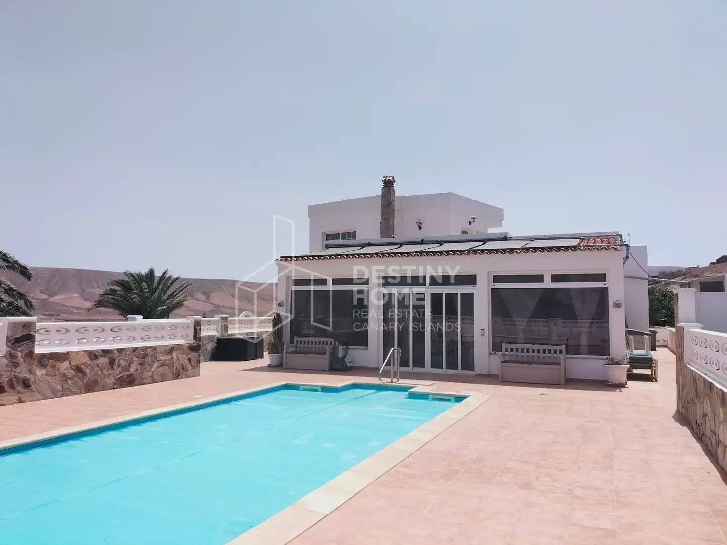 Piscina de Casa o xalet en venda en La Oliva amb Terrassa, Piscina i Moblat