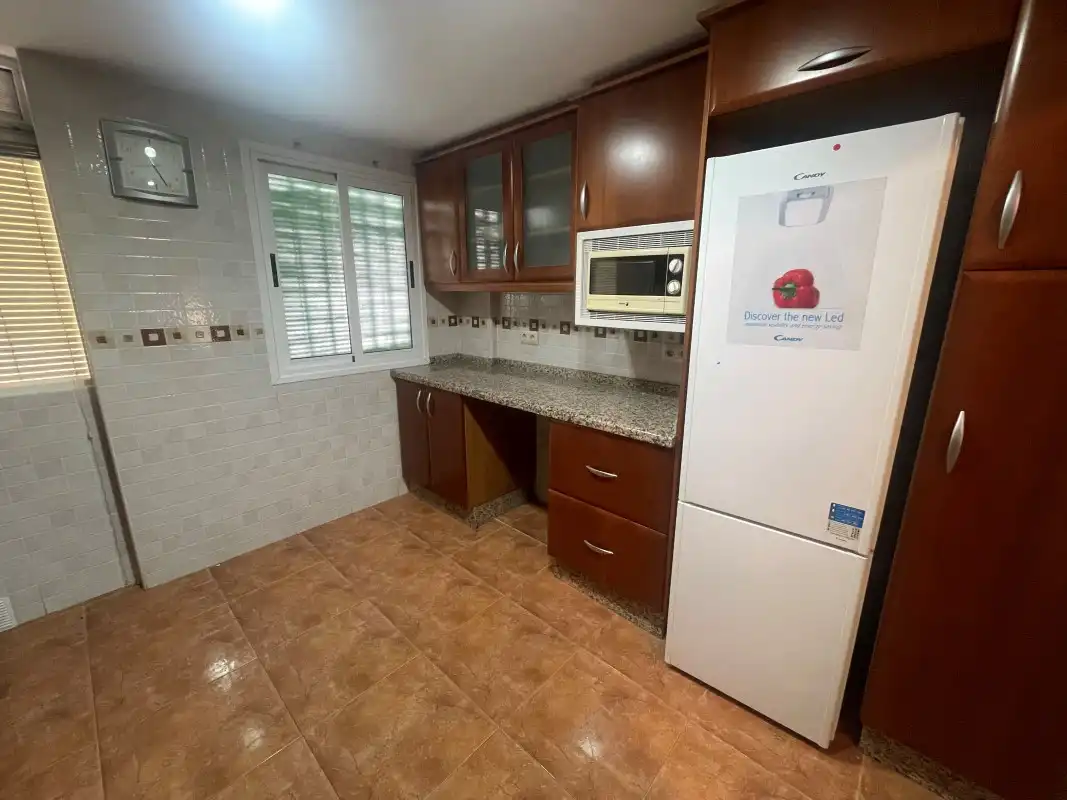 Kitchen of Flat for rent in Gandia  with Air Conditioner, Terrace and Furnished