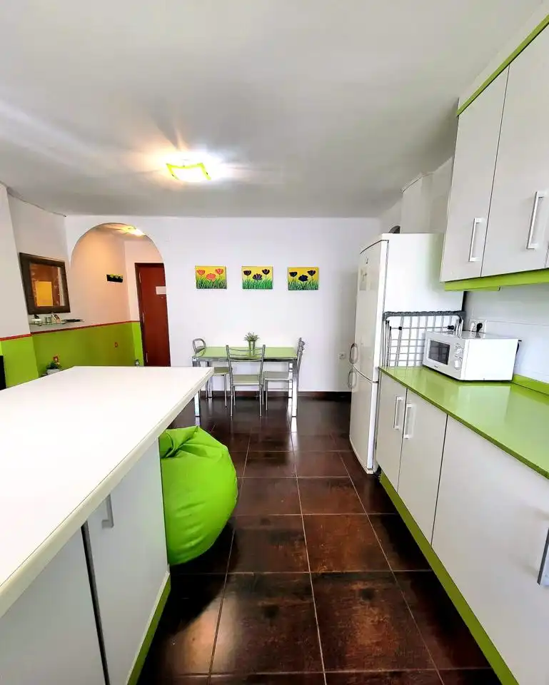 Kitchen of Flat for rent in Valencia  with Terrace, Furnished and Balcony