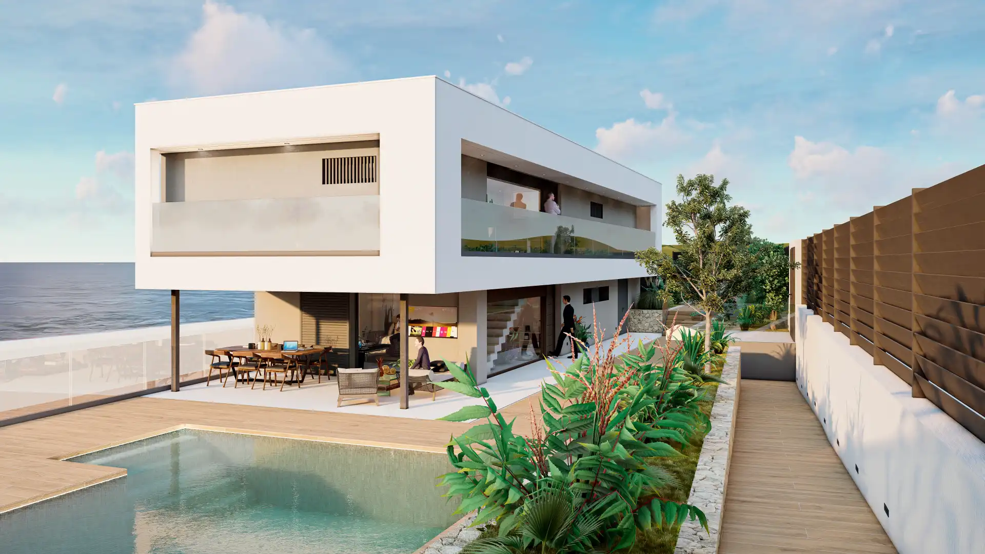 Vista exterior de Casa o xalet en venda en Benicasim / Benicàssim amb Calefacció, Jardí privat i Terrassa