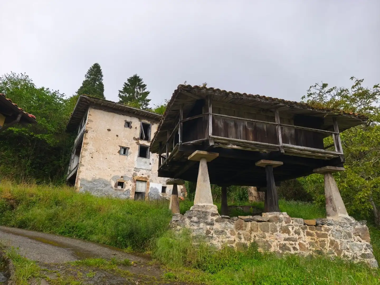 Vista exterior de Casa o xalet en venda en Piloña amb Traster i Piscina