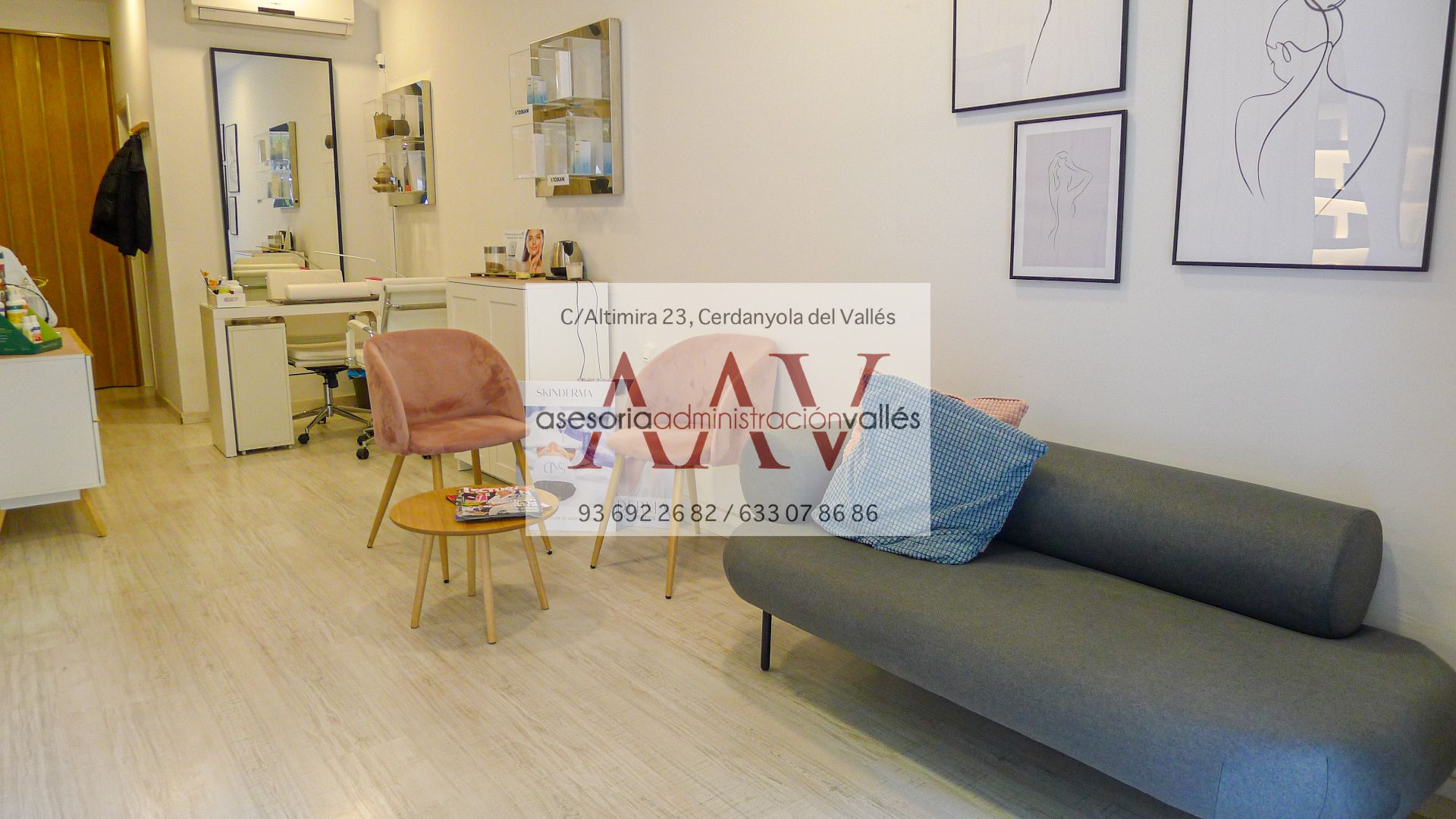 Living room of Premises to rent in Cerdanyola del Vallès  with Air Conditioner, Heating and Furnished