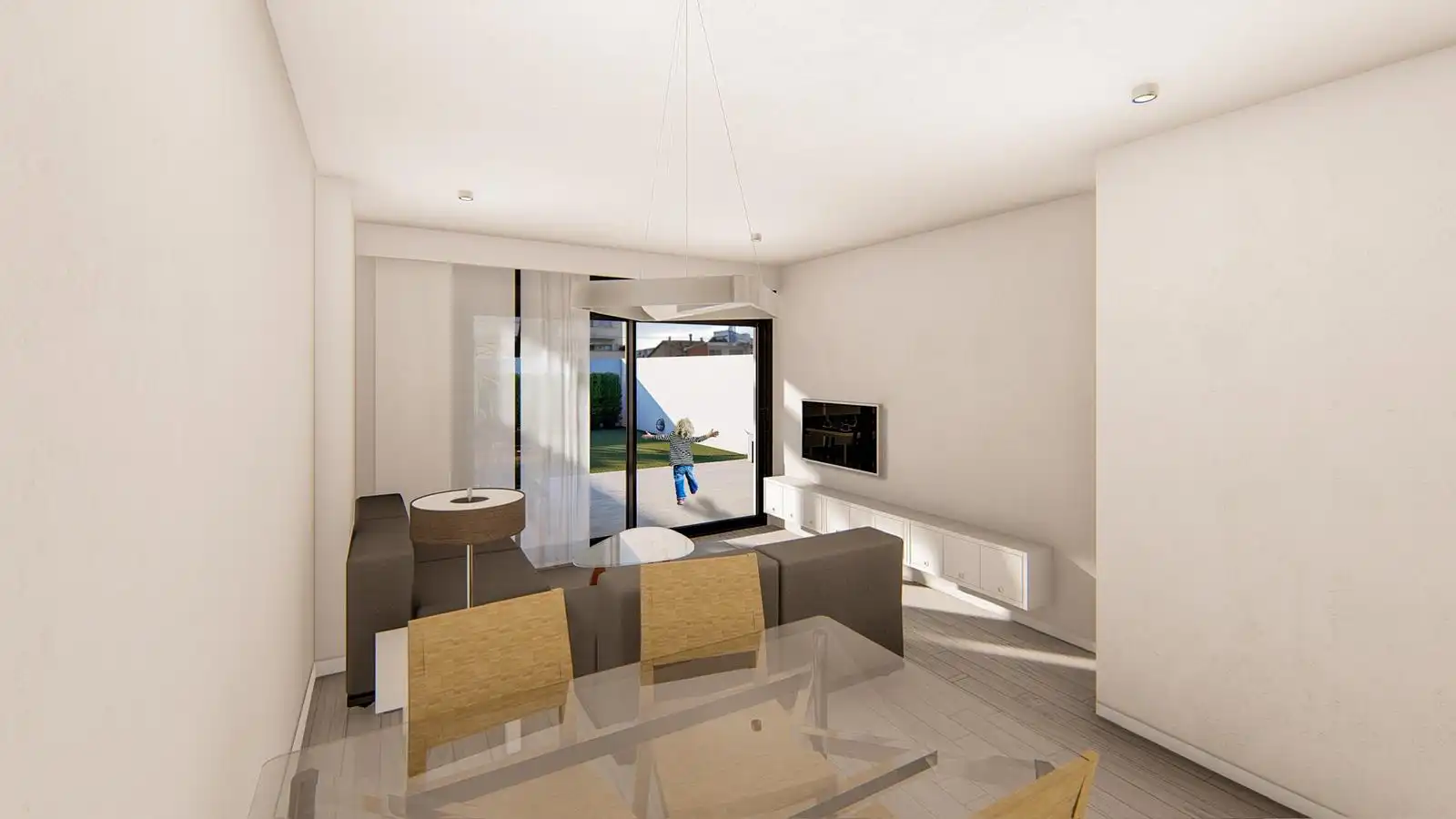 Sala de estar de Piso en venta en Rubí con Aire acondicionado, Calefacción y Parquet