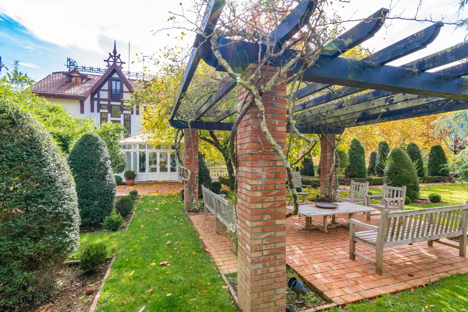 Terraza de Finca rústica en venta en Gordexola con Calefacción, Jardín privado y Terraza