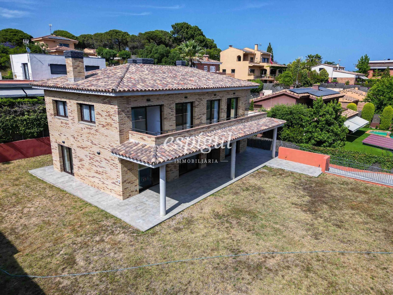 Exterior view of House or chalet for sale in Sant Pol de Mar  with Air Conditioner, Heating and Private garden