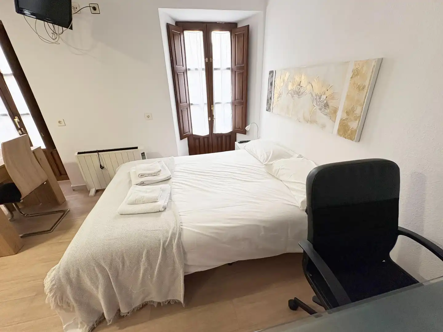 Dormitori de Estudi de lloguer en Salamanca amb Calefacció, Moblat i Balcó