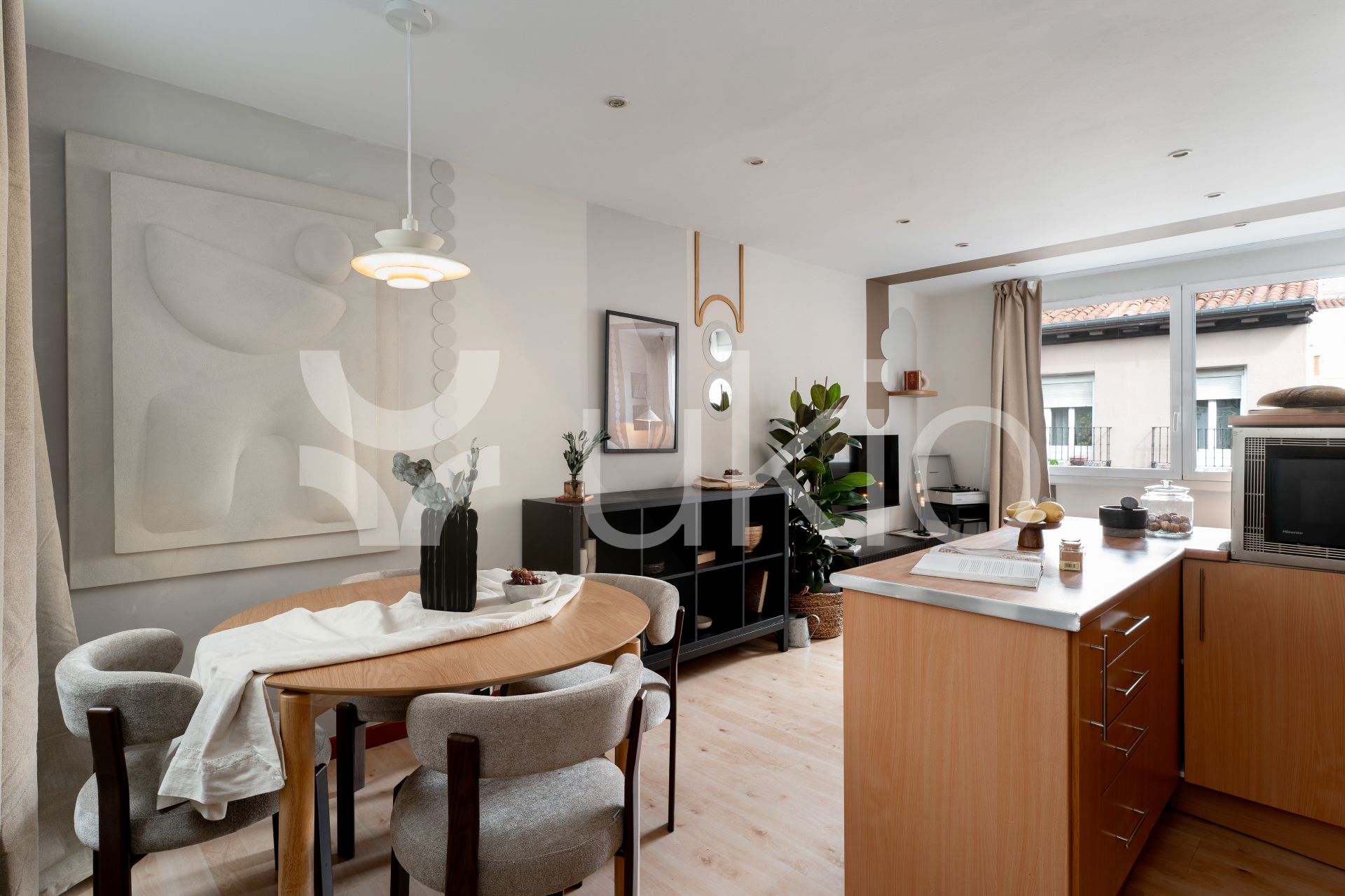 Dining room of Apartment to rent in  Madrid Capital  with Air Conditioner, Heating and Furnished