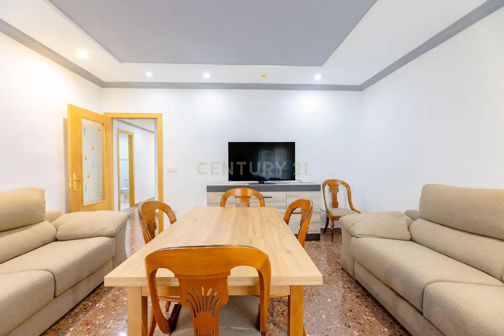 Sala de estar de Apartamento en venta en Camí Reial 