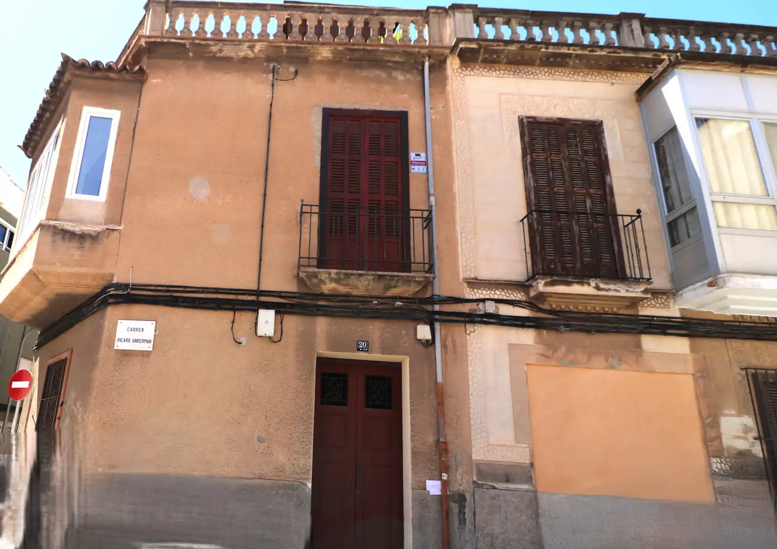 Außenansicht von Dachboden zum Verkauf in  Palma de Mallorca mit Klimaanlage, Terrasse und Ofen