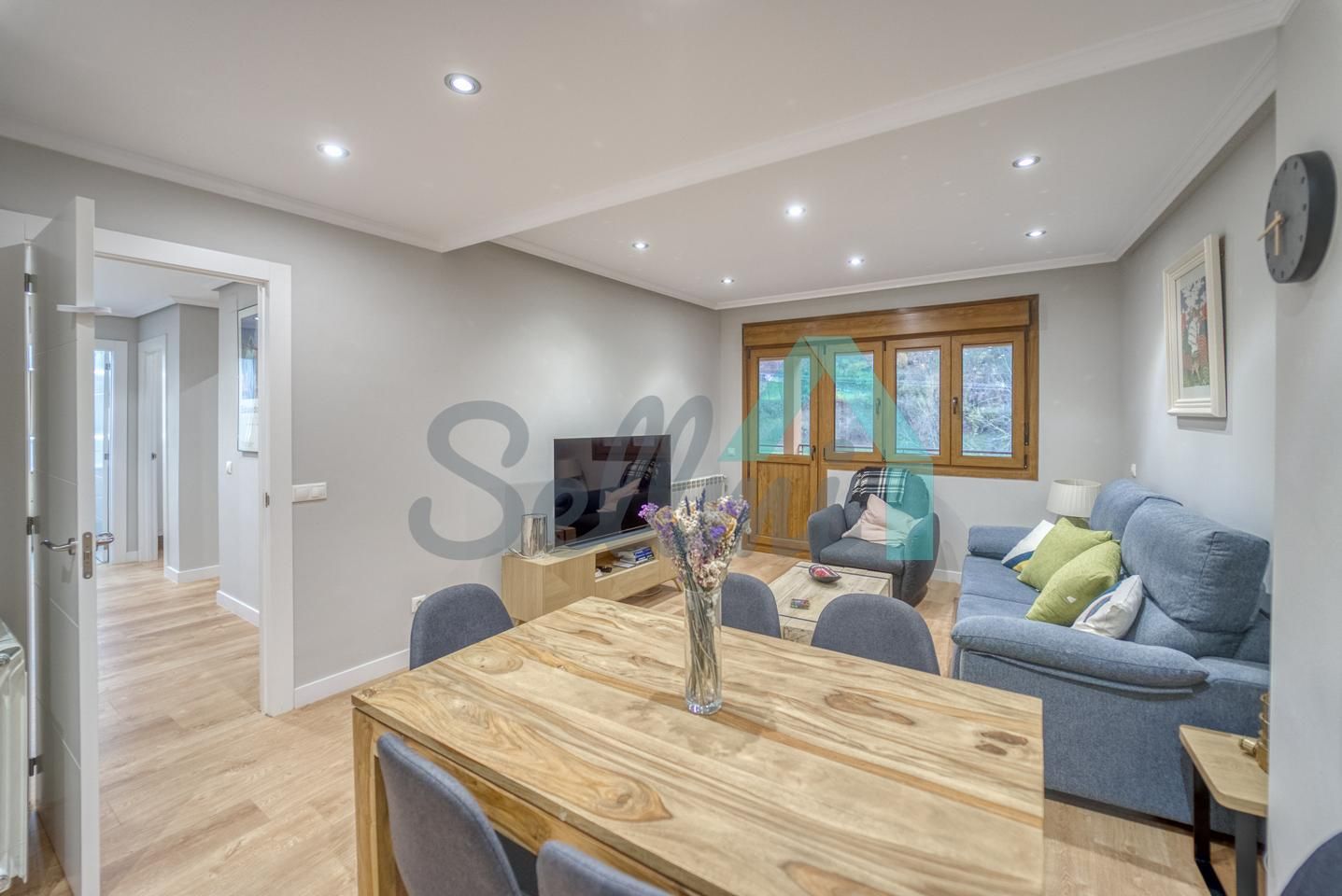 Living room of Flat for sale in Aller  with Heating and Terrace