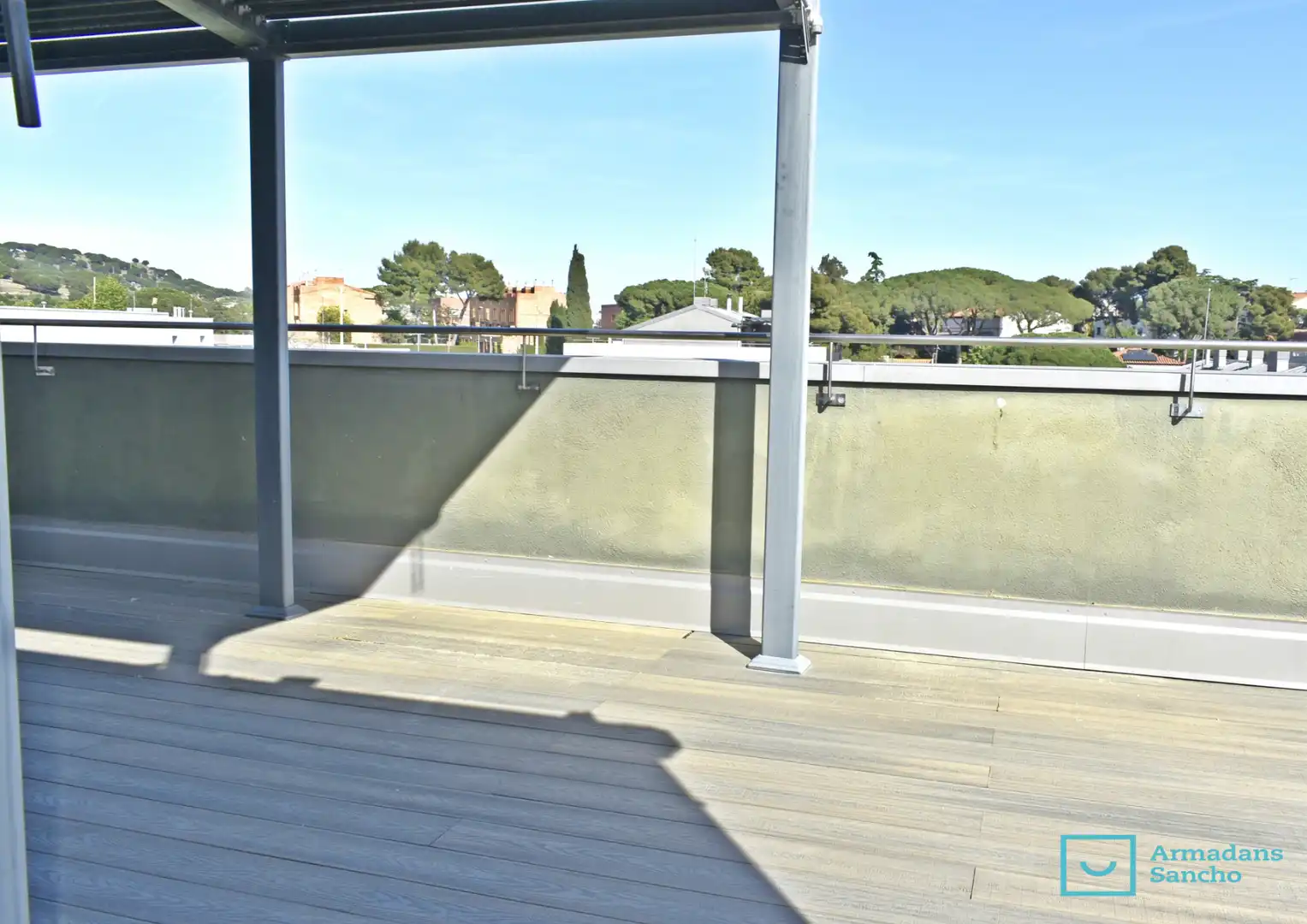 Terrace of Duplexes for rent in Tiana  with Air Conditioner, Parquet flooring and Terrace