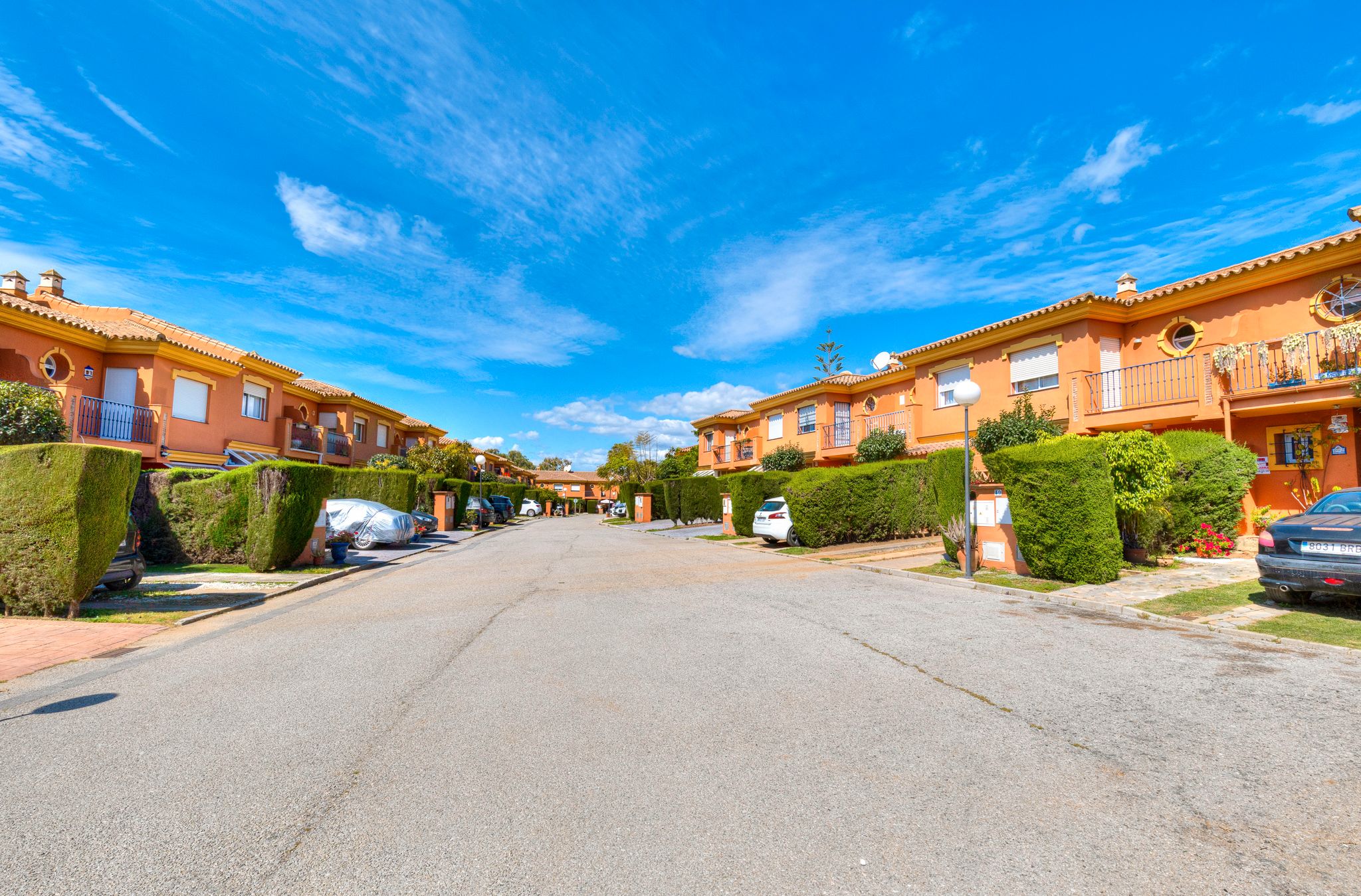 Exterior view of Single-family semi-detached for sale in Estepona  with Heating, Private garden and Terrace