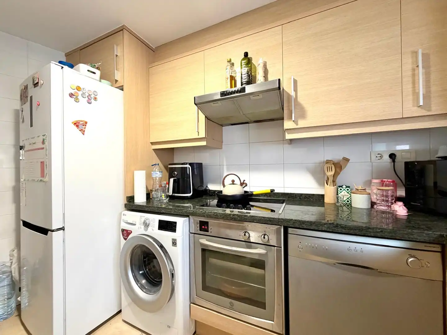 Küche von Wohnung zum Verkauf in Canet d'En Berenguer mit Klimaanlage, Heizung und Ofen