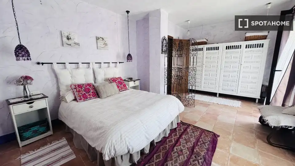 Bedroom of Apartments for share in Arriate  with Air Conditioner, Terrace and Furnished
