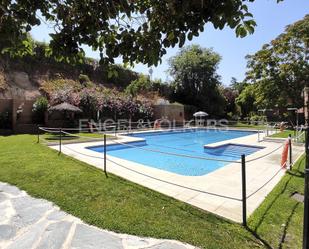 Swimming pool of Duplex for sale in La Moraleja  with Air Conditioner, Heating and Storage room