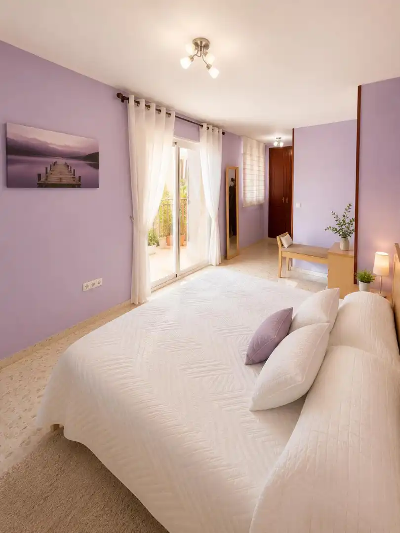 Schlafzimmer von Wohnungen zum Verkauf in Mijas mit Klimaanlage, Heizung und Terrasse