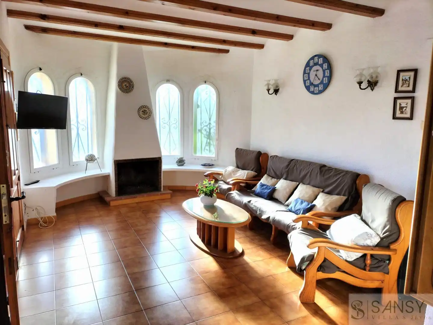Sala de estar de Casa o chalet de alquiler en Jávea / Xàbia con Aire acondicionado, Calefacción y Piscina