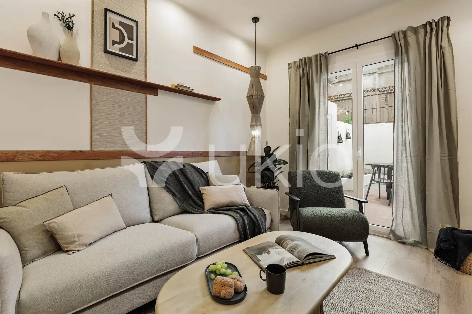 Sala d'estar de Apartament de lloguer en Barcelona amb Aire condicionat, Calefacció i Terrassa