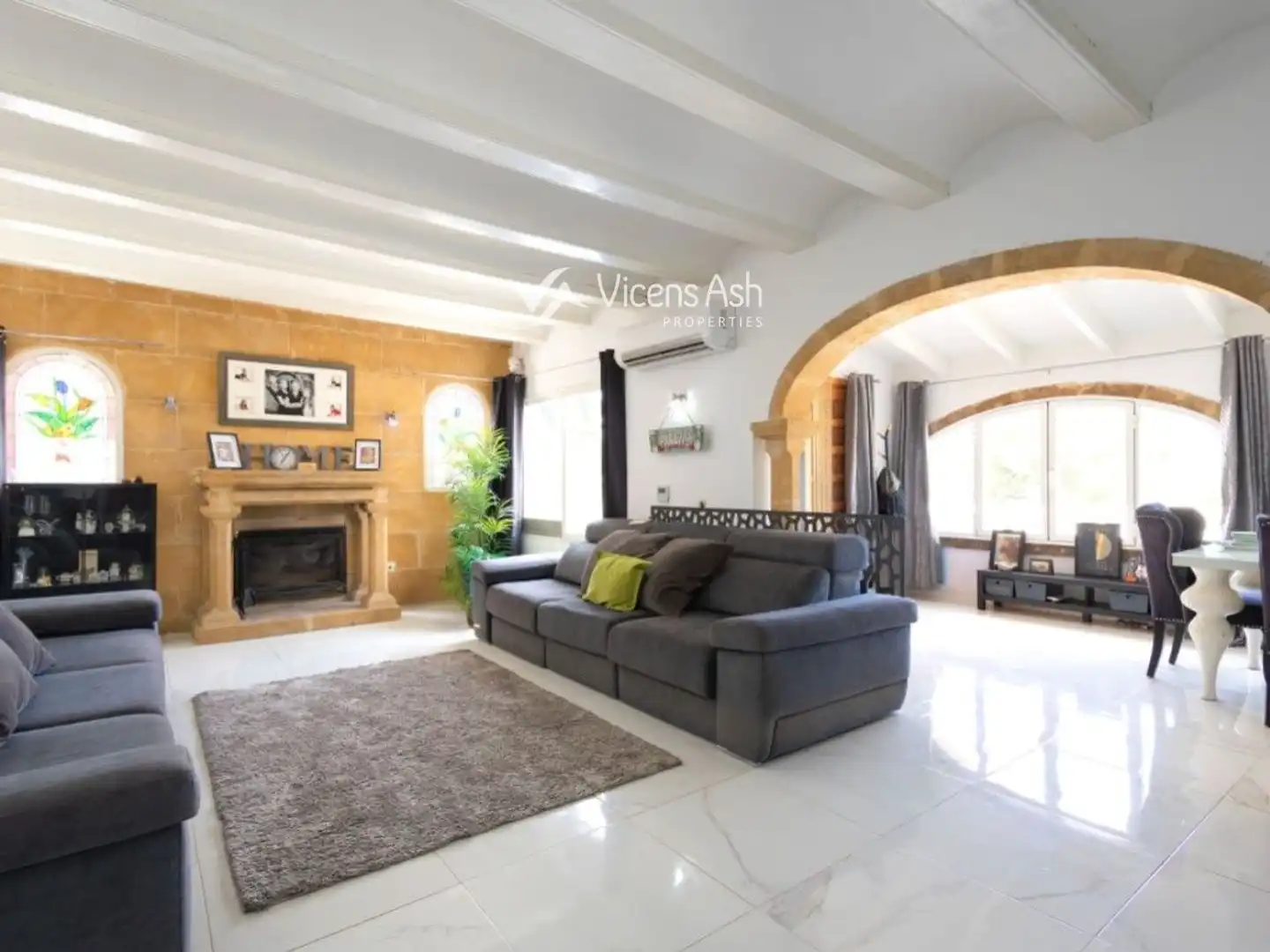 Living room of Houses for sale in Jávea / Xàbia  with Air Conditioner, Terrace and Storage room