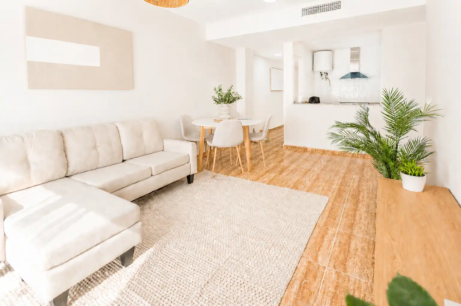 Sala de estar de Piso en venta en Garrucha con Aire acondicionado, Calefacción y Trastero
