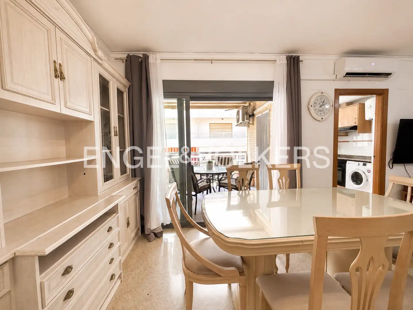 Esszimmer von Wohnung zur Miete in Sagunto / Sagunt mit Klimaanlage, Heizung und Möbliert