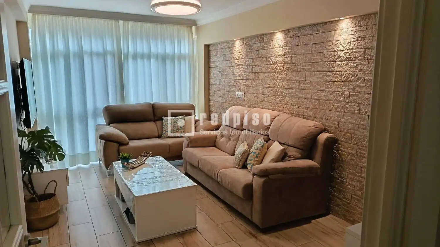Living room of Flat for rent in Málaga  with Furnished